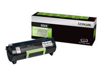 LEXMARK 502X cartouche de toner noir très haute capacité 10.000 pages pack de 1 retour program