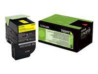 LEXMARK 702HY cartouche de toner jaune haute capacité 3.000 pages pack de 1 retour program