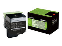 LEXMARK 702XK cartouche de toner noir capacité standard 8.000 pages pack de 1 retour program