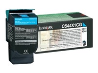 LEXMARK C544, X544 cartouche de toner cyan très haute capacité 4.000 pages pack de 1 retour programme