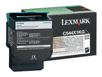 LEXMARK C544, X544 cartouche de toner noir très haute capacité 6.000 pages pack de 1 retour programme