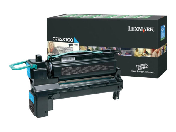 LEXMARK C792 toner cyan capacité standard 20.000 pages pack de 1 retour program