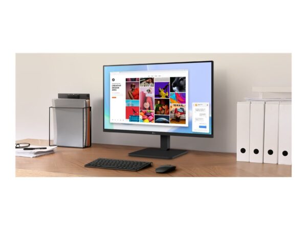 LG 27BA560-B – Écran LED – 27″ – 1920 x 1080 Full HD (1080p) @ 100 Hz – IPS – 250 cd/m² – 1300:1 – 5 ms – HDMI, VGA, DP – HP