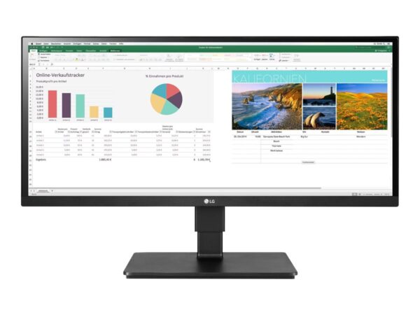 LG 29BN650-B – Écran LED – 29″ – 2560 x 1080 UWFHD @ 75 Hz – AH-IPS – 350 cd/m² – 1000:1 – 5 ms – 2xHDMI, DisplayPort – haut-parleur