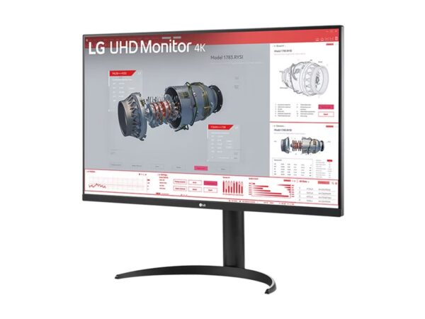 LG 32BR55U-B 32p UHD VA Monitor 250cd/m2 4ms HDMI DP USB C speakers