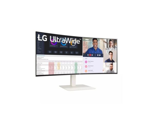 LG 38WR85QC-W UltraWide Écran LED – incurvé – 38i- 3840 x 1600 WQHD+ 144 Hz – Nano IPS – 450 cd/m2 – 1ms- 2xHDMI- DP – USB-C blanc