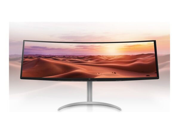 LG 49WQ95C-W.AEU Écran LED – incurvé – 49i – 5120 x 1440 UltraWide Dual QHD 144Hz – Nano IPS -400cd/m2- 5ms- 2xHDMI DP USB-C blanc