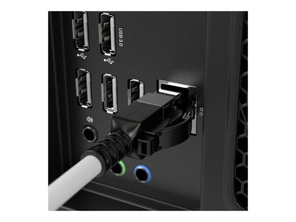 LINDY 0.5m Cat.6A S/FTP Security Network Cable Grey