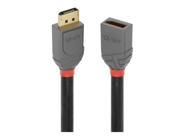 LINDY 0.5m DisplayPort Extension Cable Anthra Line