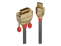 LINDY 0.5m Gold HDMI to DVI-D-Cable HDMI to DVI-D 18+1 connector