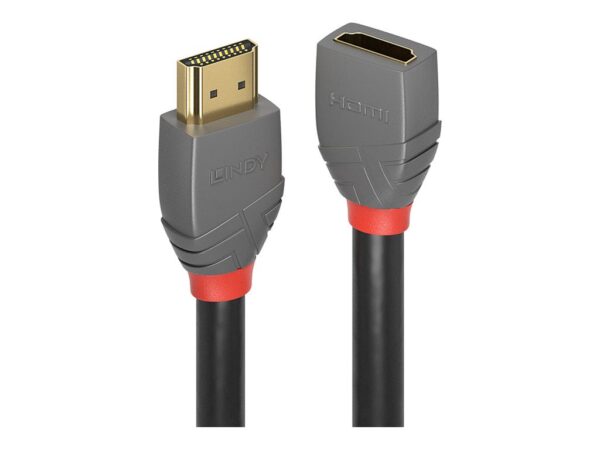LINDY 0.5m HDMI Extension Cable Anthra Line