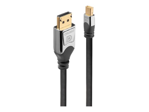 LINDY 0.5m Mini DP to DP Cable Cromo Line Male/Male
