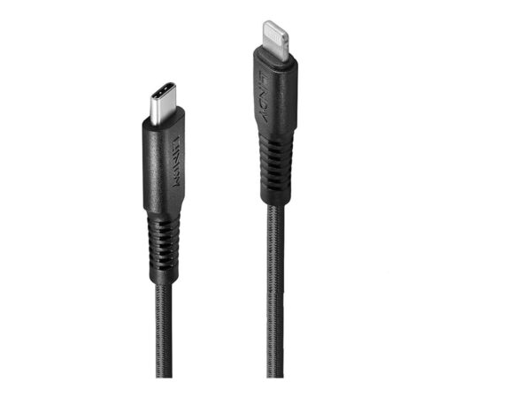 LINDY 0.5m reinforced USB Type C to Lightning charging Cable