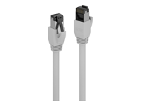 LINDY 1.5m Cat.8.1 S/FTP LSZH Cable Grey