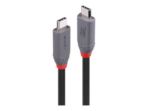 LINDY 1.5m USB 4 240W Type C Cable Anthra Line