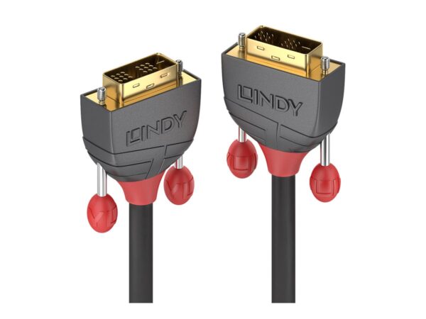 LINDY 10m DVI-I Cable M/M Anthra Line DVI-I 18+5 Single Link Digital + Analogue