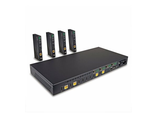 LINDY 150m Cat.6 4×4 HDMI 4K60 HDBaseT Matrix Extender