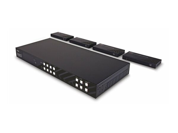 LINDY 150m Cat.6 4×4 HDMI 4K60 HDBaseT Matrix Extender
