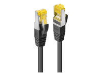 LINDY 1m Cat.6A U/UTP LSZH Cable Black 10pcs
