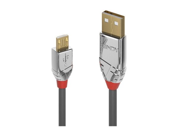 LINDY 1m USB 2.0 Type A/Micro-B Cable Cromo Line 480Mbit/s