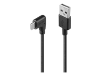 LINDY 1m USB 2.0 Type A to C Cable 90 Right Angle