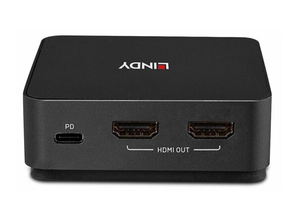 LINDY 2 Port Type C Dual HDMI 4K60 KVM Switch