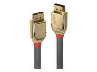 LINDY 20m DisplayPort Cable Gold Line Resolution 4096×2160 60Hz 8bit