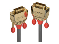 LINDY 20m Gold DVI-D SLD Single Link Cable 18+1 Single Link resolution 1920×1200