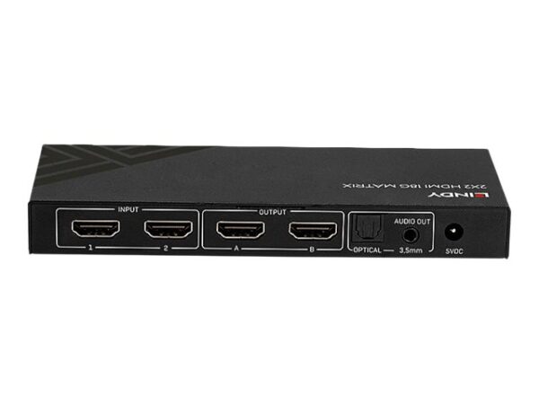 LINDY 2×2 HDMI 18G Matrix