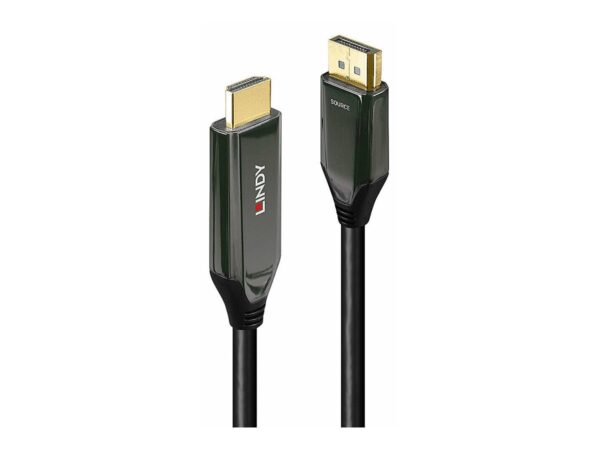 LINDY 2m Active DisplayPort 1.4 to HDMI 8K60 Cable