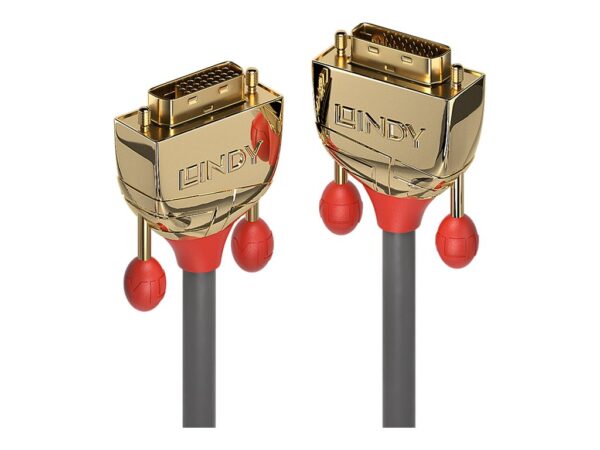 LINDY 2m DVI-D Dual Link Cable Gold Line Digital Dual Link Connector 24+1