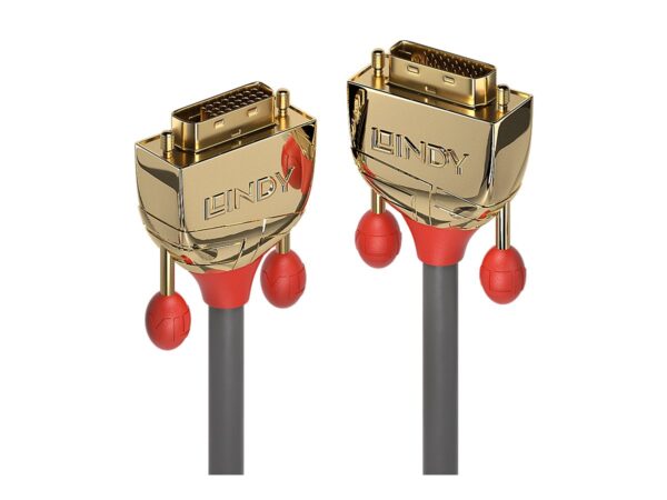 LINDY 2m DVI-D Dual Link Cable Gold Line Digital Dual Link Connector 24+1