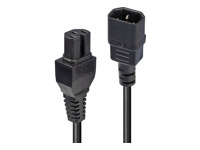 LINDY 2m IEC C14 to IEC C15 Extension Cable
