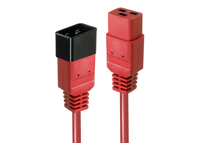 LINDY 2m IEC C19 to C20 Extension Cable Red