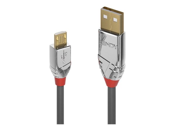 LINDY 2m USB 2.0 Type A/Micro-B Cable Cromo Line 480Mbit/s