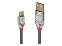 LINDY 2m USB 2.0 Type A/Micro-B Cable Cromo Line 480Mbit/s