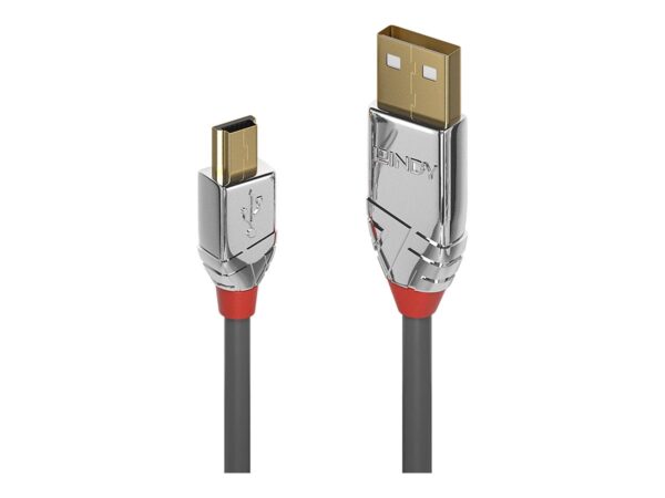 LINDY 2m USB 2.0 Type A/Mini-B Cable Cromo Line 480Mbit/s