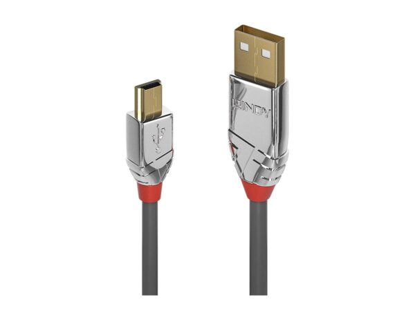 LINDY 2m USB 2.0 Type A/Mini-B Cable Cromo Line 480Mbit/s