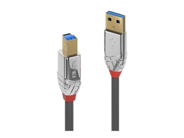 LINDY 2m USB 3.0 Type A/B Cable Cromo Line 5Gbit/s