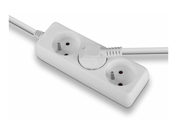 LINDY 3 way Mains Gang Socket FR France