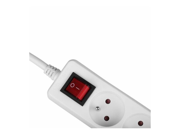 LINDY 3 way Mains Gang Socket with switch FR France