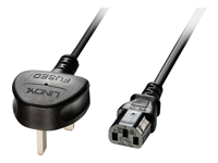 LINDY 3m IEC mains lead UK