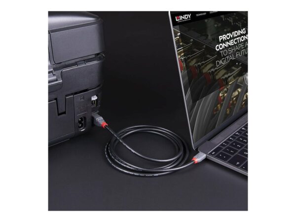 LINDY 3m USB 3.2 Type C to B Cable Anthra Line