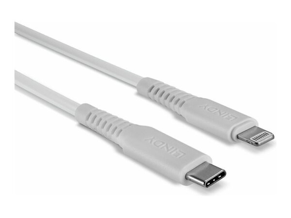 LINDY 3m USB C to Lightning Cable White