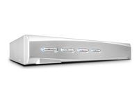 LINDY 4 Port DVI-I Single Link USB 2.0 and Audio KVM Switch Pro
