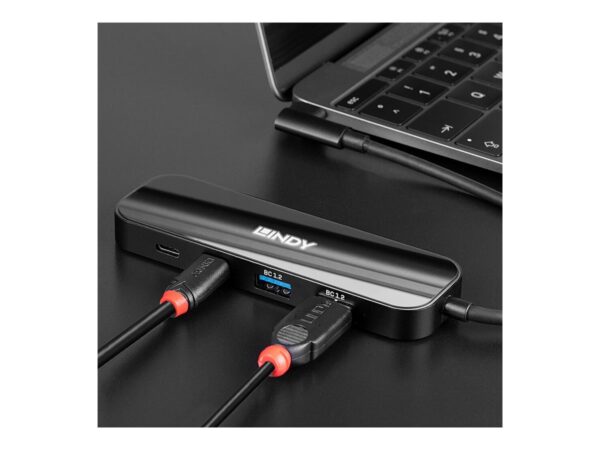 LINDY 4 Port USB 3.2 Gen 2 Hub