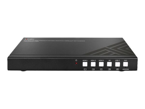 LINDY 5×2 Seamless Presentation Switch HDBaseT Extender