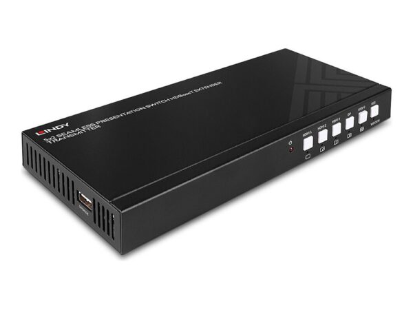 LINDY 5×2 Seamless Presentation Switch HDBaseT Extender