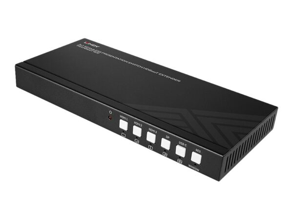 LINDY 5×2 Seamless Presentation Switch HDBaseT Extender