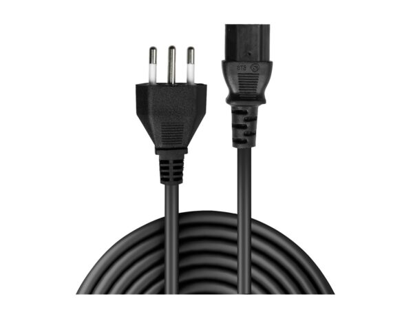LINDY 5m IEC mains Cable italy Italian mains plug-IEC320 C13
